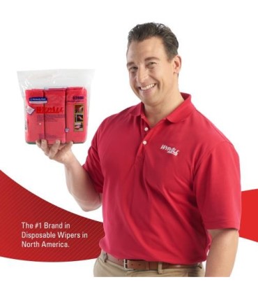 Wypall® Microfiber Cloth, Reusable, Red, 4 Packs/Case, 6 Cloths/Pack 46118, Pricecs - 83980 -  - [unit price]