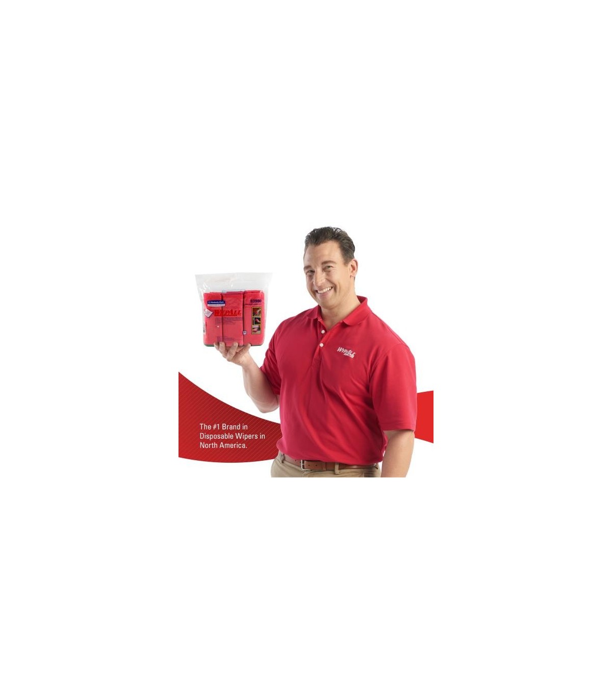 Wypall® Microfiber Cloth, Reusable, Red, 4 Packs/Case, 6 Cloths/Pack 46118, Pricecs - 83980 -  - [unit price]