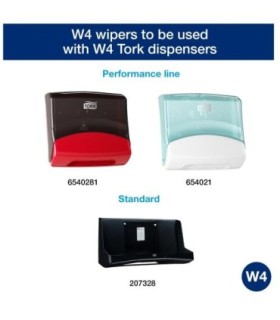 Tork 530182  Heavy-Duty Cleaning Cloth White W4 4/105, Price/Cs - 530182 -  - [unit price]