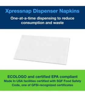 Tork Dx900 ® Advanced Xpressnap® Interfold Dispenser Napkin, 1 Ply, White, 500 Napkins/Pack, 12 Packs/Case 12/500, Price/Cs - DX