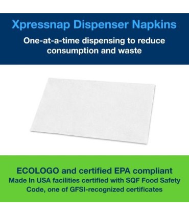 Tork Dx900 ® Advanced Xpressnap® Interfold Dispenser Napkin, 1 Ply, White, 500 Napkins/Pack, 12 Packs/Case 12/500, Price/Cs - DX