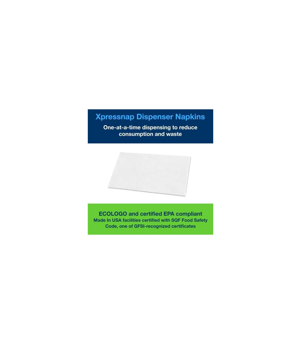 Tork Dx900 ® Advanced Xpressnap® Interfold Dispenser Napkin, 1 Ply, White, 500 Napkins/Pack, 12 Packs/Case 12/500, Price/Cs - DX