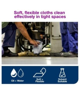 Tork 520337 ® Industrial Cleaning Cloth, Centrefeed Maxi Roll Wiper, Grey, 500 Sheets/Roll, 1 Roll/Case 1/Rl, Price/Rl - 520337 