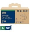 Tork 13247501 ® Industrial Paper Wiper Handy-Box, 4-Ply, Blue, 180 Wipers/Box, 1 Box/Case 1/Cs/180, Price/Cs
