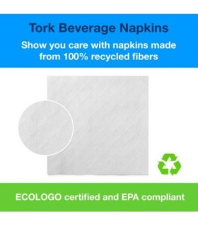 Tork B1141A - B11 41A Beverage Napkin 1Ply White (4000/Cs) 8/500, Price/Cs - B1141A -  - [unit price]