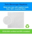 Tork B1141A - B11 41A Beverage Napkin 1Ply White (4000/Cs) 8/500, Price/Cs