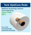 Tork 160090 ® Universal Hc Bath Tissue Roll W/ Opticore®, 2 Ply, 100% Recycled Fibres, 583.33'/Roll, 12 Rolls/Case 1/Cs/12, Pric