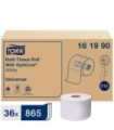 Tork 161990 ® Universal Bath Tissue Roll With Opticore®, 2-Ply, 100% Recycled, 865 Sheets/Roll, 36 Rolls/Case 1/Cs/36, Price/Cs