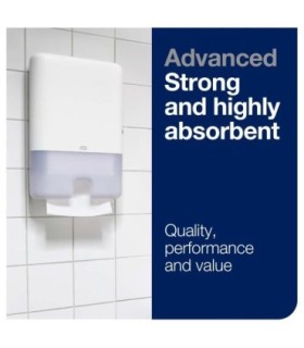 Tork 424824 ® Advanced Multifold Hand Towel, 3-Panel, 1-Ply, 250 Towels/Pack, 16 Packs/Case 16/250, Price/Cs - 424824 -  - [unit