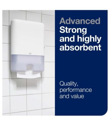 Tork 424824 ® Advanced Multifold Hand Towel, 3-Panel, 1-Ply, 250 Towels/Pack, 16 Packs/Case 16/250, Price/Cs - 424824 -  - [unit