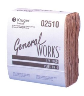 Kruger 02510 General Works 1/4F 3-Ply Wiper 16/Pk/50, Price/Cs - 2510 -  - [unit price]