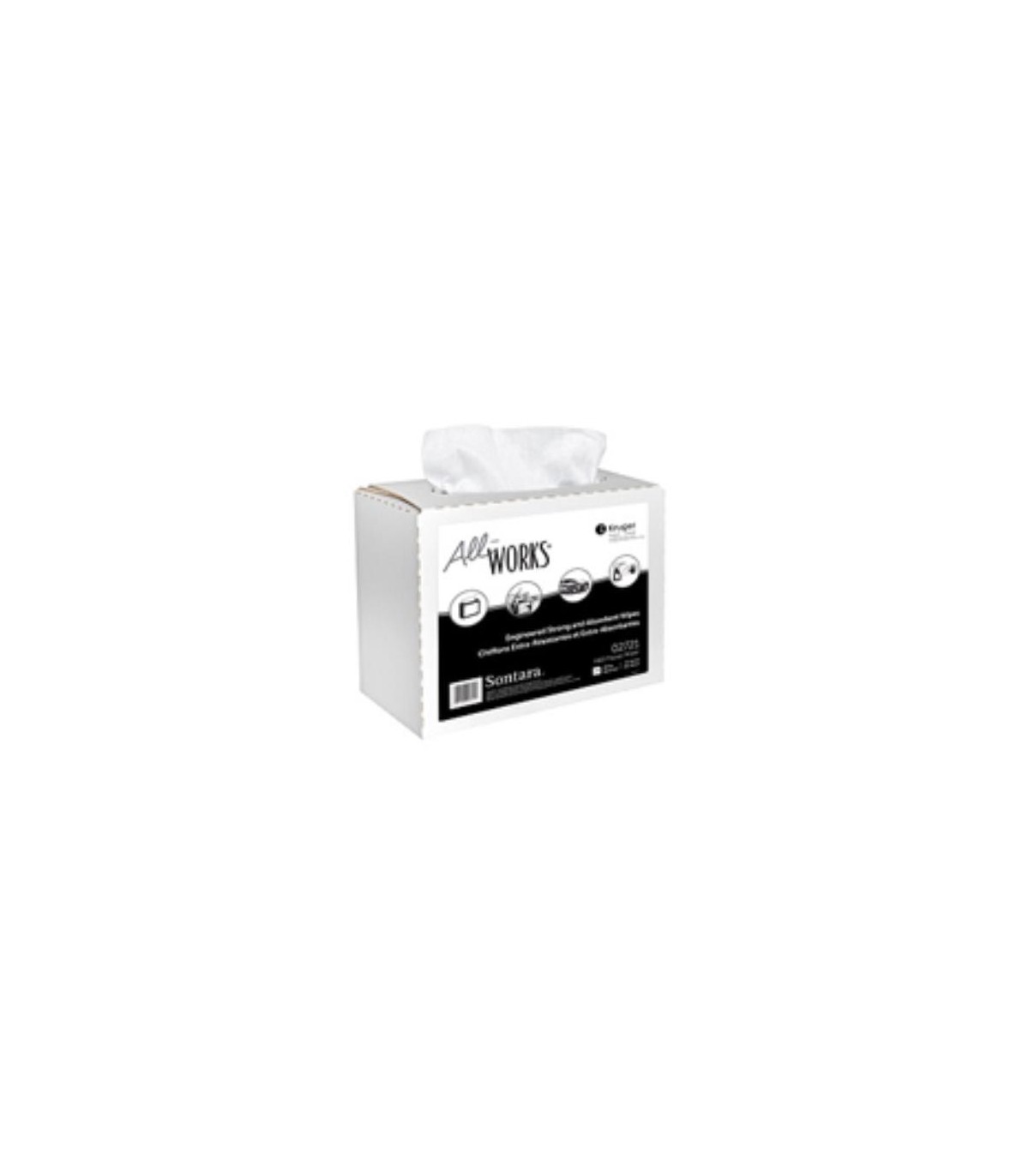 Kruger 02721 All-Works K60 Popup Interfold Wiper White 10/126 10/Pk/126, Price/Cs - 2721 -  - [unit price]