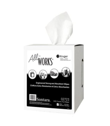 Kruger 02723 All-Works K40 Centre Pull Wiper Perforated Roll 4/Pk/200, Price/Cs - 2723 -  - [unit price]