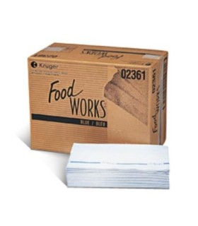 Kruger 2361 Cloth Cleaning Antimicrobial Blue 13X24In 150/Cs, Price/Cs - 2361 -  - [unit price]