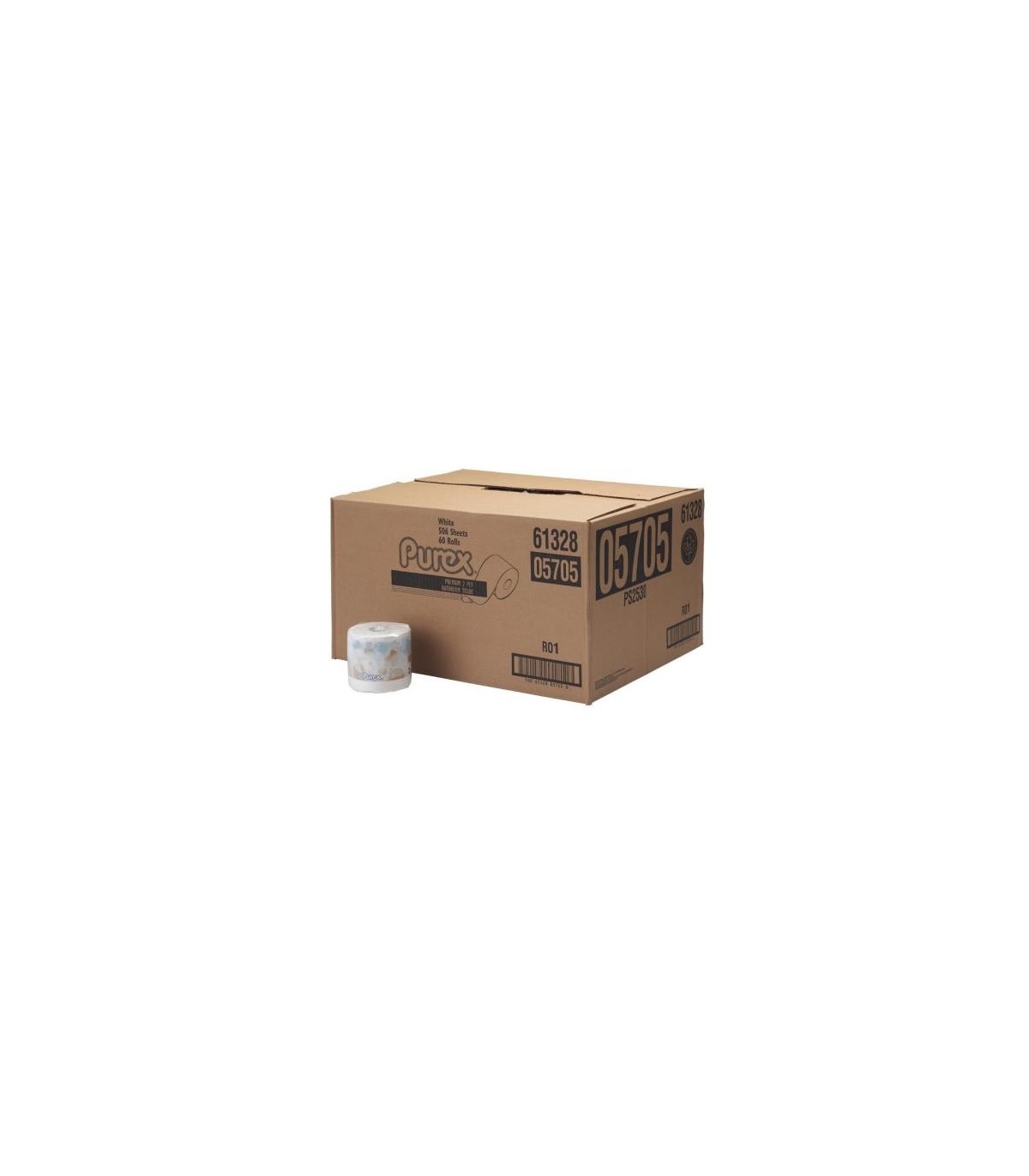 Kruger Purex® Bathroom Tissue, 2-Ply, 60 Rolls/Case, 506 Sheets/Roll , Price/60/Cs - 5705 -  - [unit price]