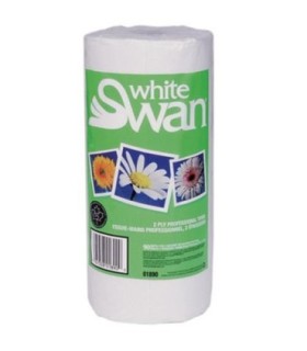 Kruger White Swan® Professional Towel, White, 80 Sheets, 2 Rolls/Pack, 12 Packs/Case , Price/12/2-Pk - 1870 -  - [unit price]