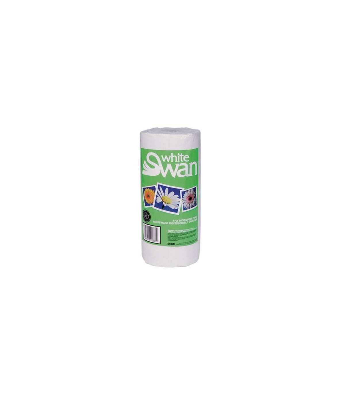 Kruger White Swan® Professional Towel, White, 80 Sheets, 2 Rolls/Pack, 12 Packs/Case , Price/12/2-Pk - 1870 -  - [unit price]