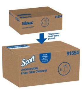 Scott 91554 Foam Skin Cleanser, 1L, Clear, 6/Case 6/1-L, Price/Cs - 91554 -  - [unit price]