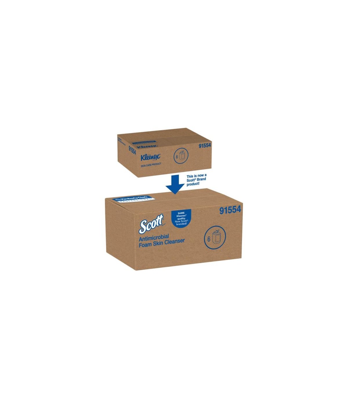 Scott 91554 Foam Skin Cleanser, 1L, Clear, 6/Case 6/1-L, Price/Cs - 91554 -  - [unit price]