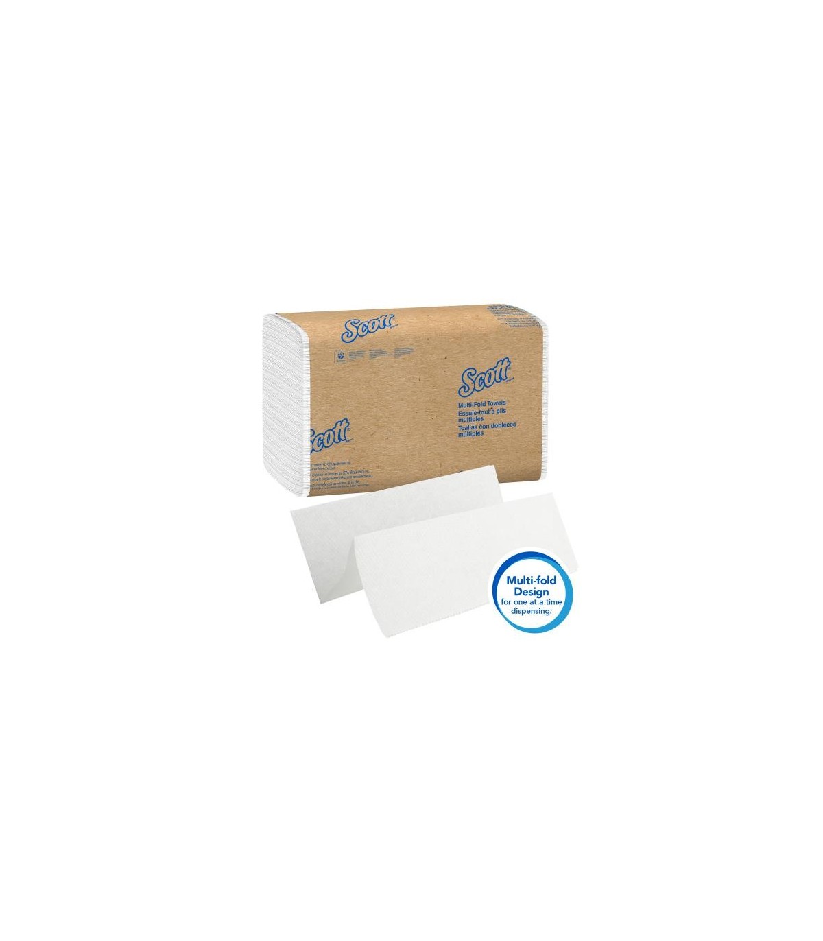 Scott 1804 01804Multifold Towel 9.25X9.4 White 16/250, Price/Cs - 1804 -  - [unit price]