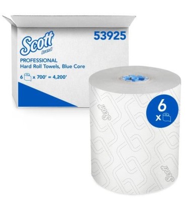 Scott 53925 53925Pro Hard Roll Paper Towels 700' White 6/Cs, Price/Cs - 53925 -  - [unit price]