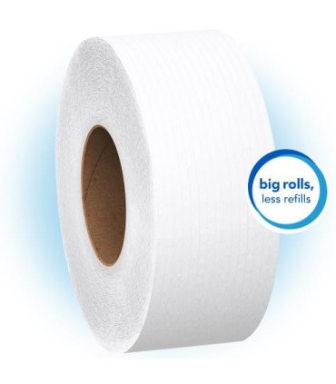 Scott 3148 Essential Jumbo Roll Jr. Commercial Toilet Paper (03148), 2-Ply, White, 4 Rolls, 1000' / Roll 4/Cs, Price/Cs - 3148 -