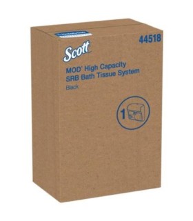 Scott 44518 High Capacity Single Roll Bath Tissue Dispenser (44518), 12.75” X 11.25” X 6.31”, Black, 1 / Case 1/Ea, Price/Ea - 4