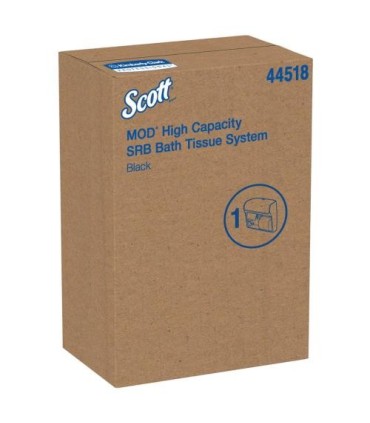 Scott 44518 High Capacity Single Roll Bath Tissue Dispenser (44518), 12.75” X 11.25” X 6.31”, Black, 1 / Case 1/Ea, Price/Ea - 4