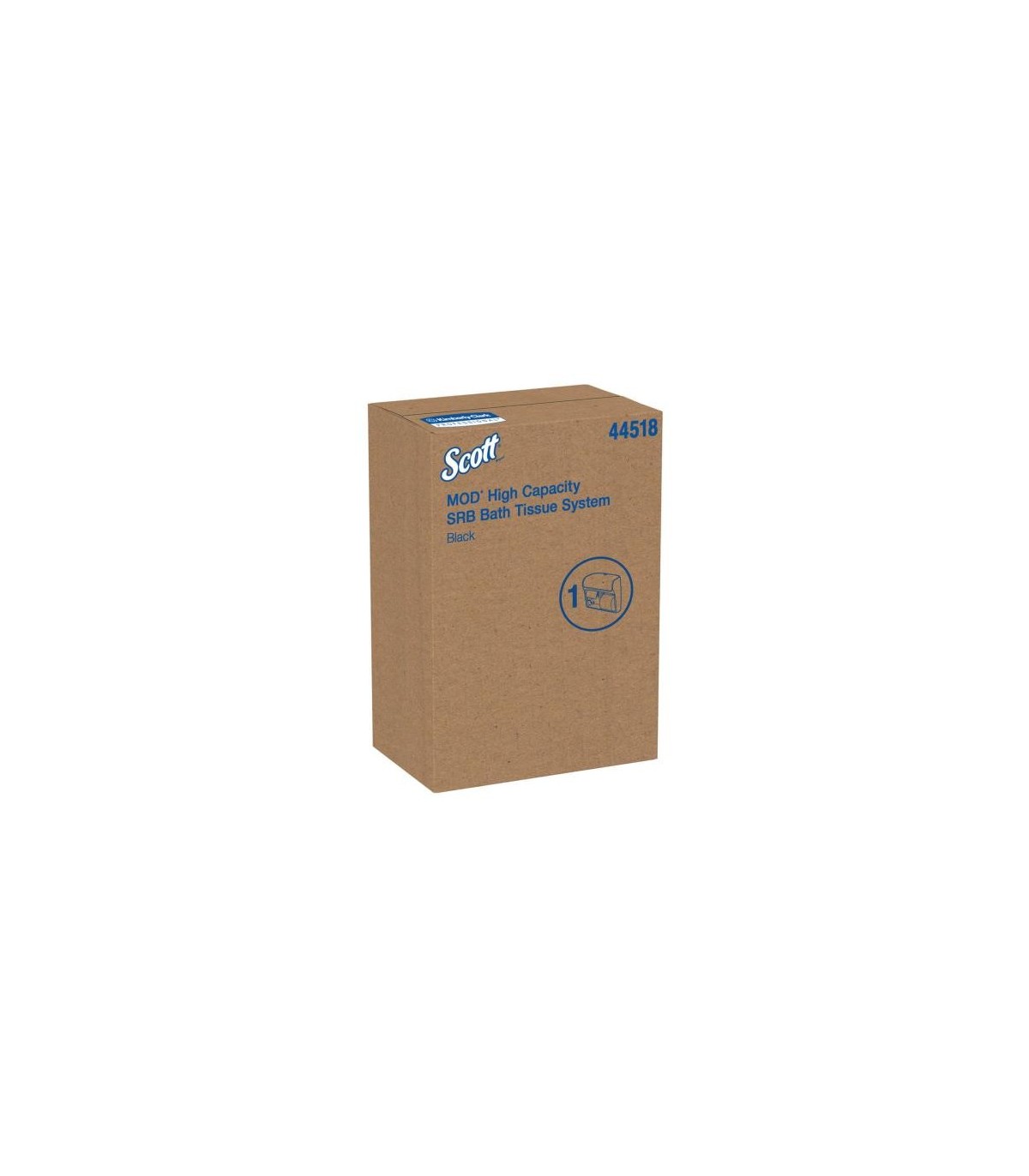 Scott 44518 High Capacity Single Roll Bath Tissue Dispenser (44518), 12.75” X 11.25” X 6.31”, Black, 1 / Case 1/Ea, Price/Ea - 4