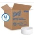 Scott 20075339 Scott® Essential Coreless Jumbo Toilet Paper, White, 1 Ply, 2300' Roll, 12 Rolls/Case 12/Cs, Price/Cs - 20075339 