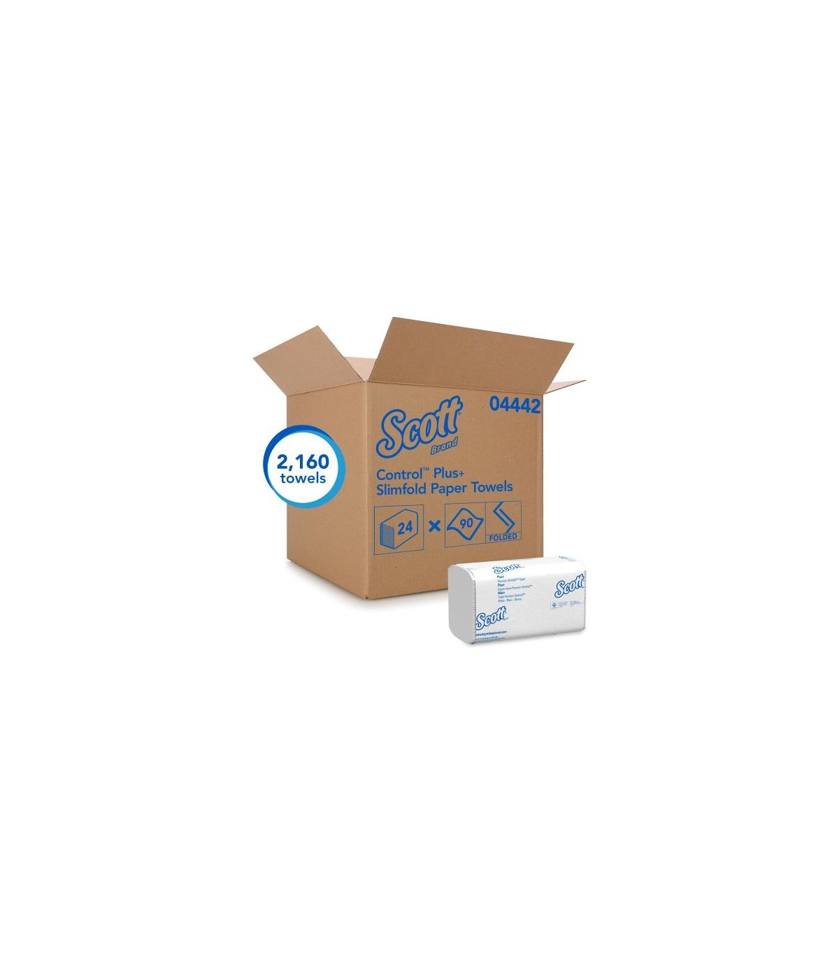 Scott 4442 04442 Kleenex Slimfold Towels White (24X90) 24/90, Price/Cs - 4442 -  - [unit price]
