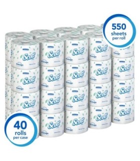 Scott 48040 48040 2Ply Toilet/Tissue (40X550) 40/Cs, Price/Cs - 48040 -  - [unit price]