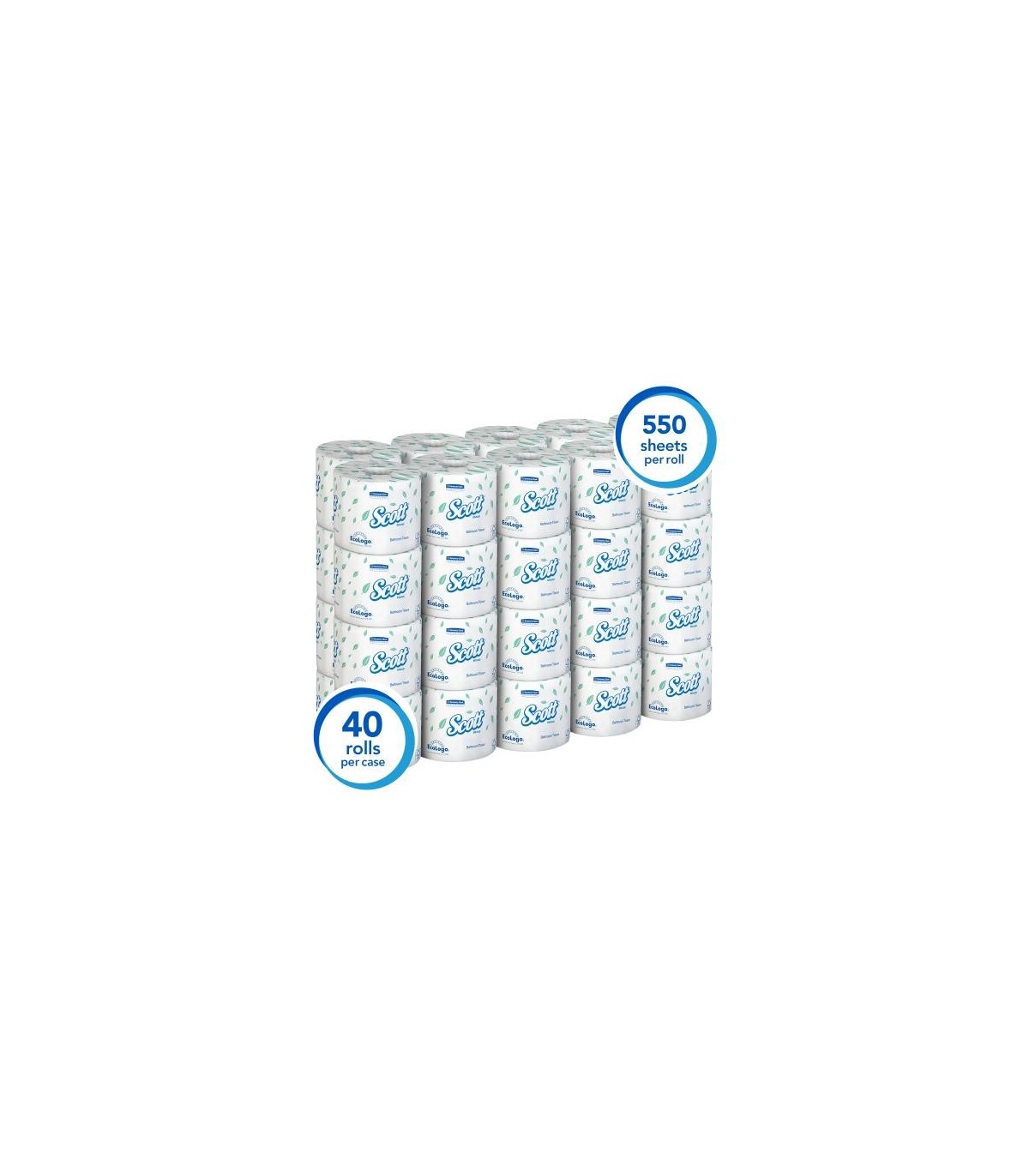 Scott 48040 48040 2Ply Toilet/Tissue (40X550) 40/Cs, Price/Cs - 48040 -  - [unit price]