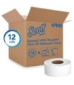 Scott 67805 Scott® Essential Jumbo Roll Toilet Paper 100% Recycled Fiber, 2-Ply, White, 1000', 12 Rolls/Case 12/1000', Price/Cs