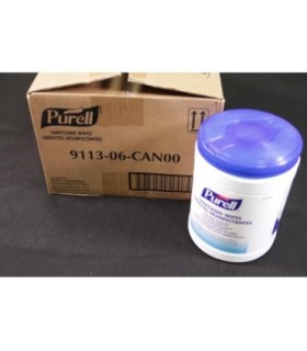Purell 9113-06-Can00 Purell Sanitizng Wipes 270-Ct 6/270-Ct, Price/Cs - 911306CAN00 -  - [unit price]