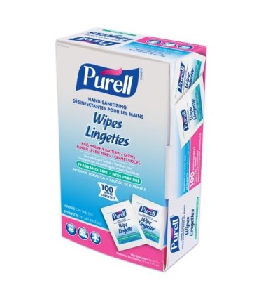 Purell Sanitizing Hand Wipes, Individually Wrapped, 5"X7", 100/Box 10/100, Price/Cs - 9022-10-CAN00 -  - [unit price]