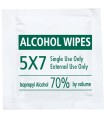 Sanfacon 33928  Alcohol Towelette Surface Wipes, 70% Isopropyl Alcohol, Technical Grade, 5x7", 1,000/case