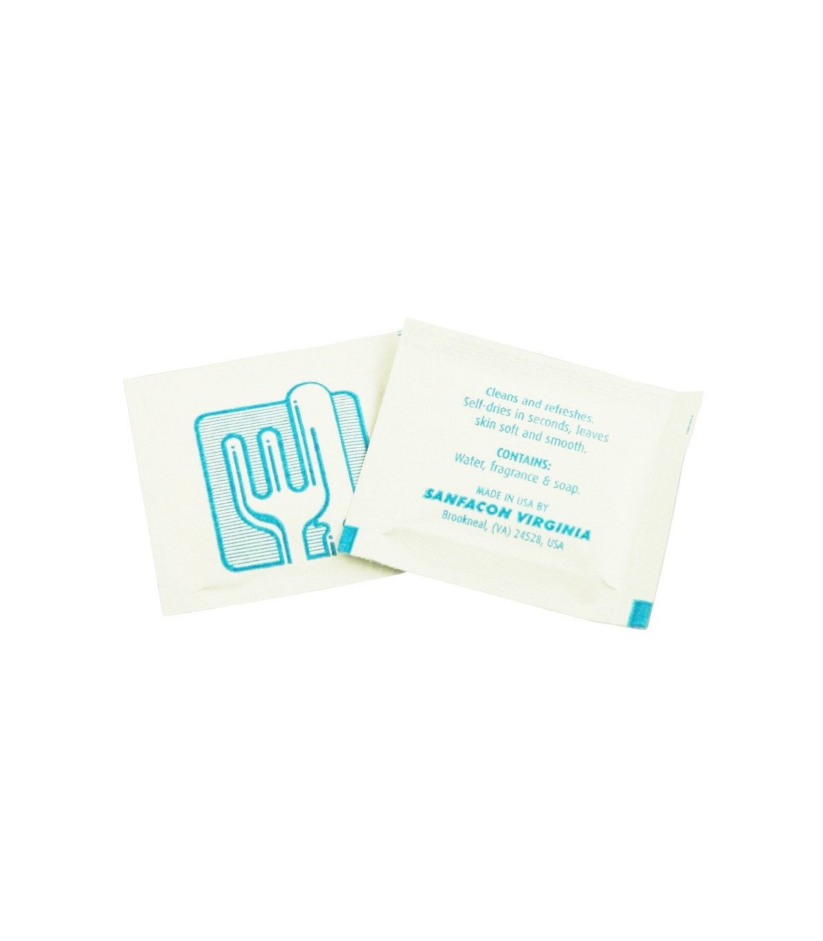 Sanfacon 23806 Moist Towelette / Wet Nap Winner, 1000 Pack - 23806 -  - [unit price]
