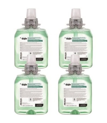 Gojo 1191878 Foam Hand, Hair, And Body Wash, Green Liquid, Cucumber-Melon Fragrance, 1250Ml, 4/Case 4/1250-Ml, Price/Cs - 354011