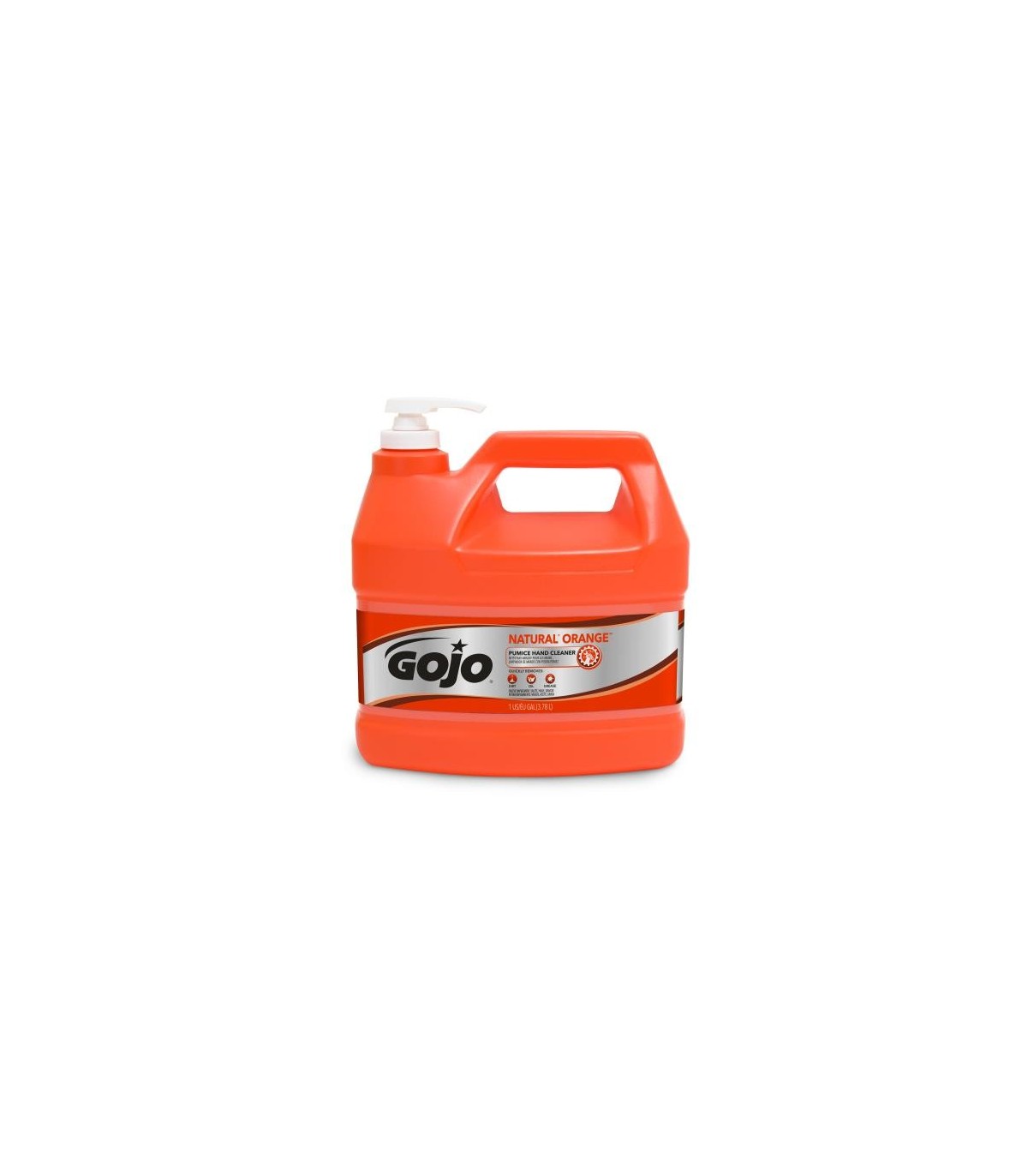 Gojo 0955-04 Natural Orange Pumice Hand Cleaner, Pump Dispenser, 1 Gallon, Orange, 4/Case 4/1-Gal, Price/Cs - 35400054 -  - [uni