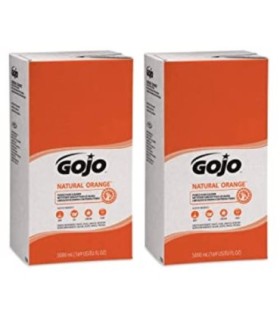 Gojo 2065844 Natural Pumice Hand Cleaner, Orange Liquid, Orange Fragrance, 5000Ml, 2/Case 2/5000-Ml, Price/Cs - 35405602 -  - [u