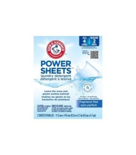Vending - A&H - Laundry Sheet Frag Free 2Ld - 1/115ct - CHD-33200-09283 -  - [unit price]