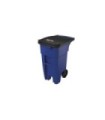 Rubbermaid FG1971943 SOP: Brute Rollout Container - 32G - Blue, Price Per EA