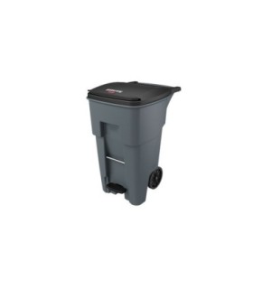 Rubbermaid FG1971968 SOP: Brute Rollout Container Step-On 65G - Gray, Price Per EA - FG1971968 -  - [unit price]