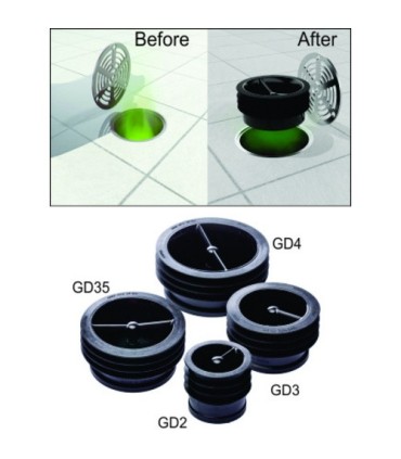 Green Drain 4" Waterless Trap Seal - GD4 -  - [unit price]