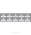 Rubbermaid FG1977786 Final Sale: Label - Waste Kit"B" Asst Horizontal-White, Price Per PK