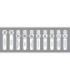 Rubbermaid FG1977789 Final Sale: Label -Waste Kit"E"Assorted Vertical-White, Price Per PK - FG1977789 -  - [unit price]
