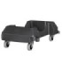 Rubbermaid FG1980602 Dolly - Trainable Resin For Slim Jim - Black[3551], Price Per EA - FG1980602 -  - [unit price]