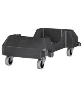 Rubbermaid FG1980602 Dolly - Trainable Resin For Slim Jim - Black[3551], Price Per EA - FG1980602 -  - [unit price]