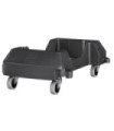 Rubbermaid FG1980602 Dolly - Trainable Resin For Slim Jim - Black[3551], Price Per EA